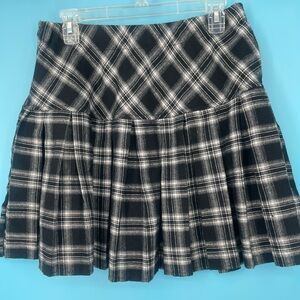 SHEIN Monochrome Plaid Skirt